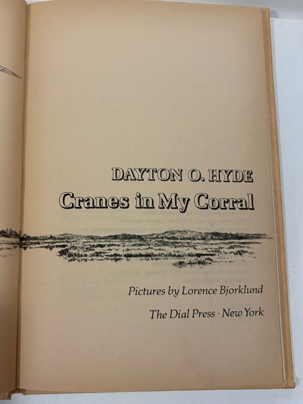 Cranes in My Corral Dayton Hyde c1971, Hardcover Illustrated Lorence Bjorklund - Picture 5 of 7